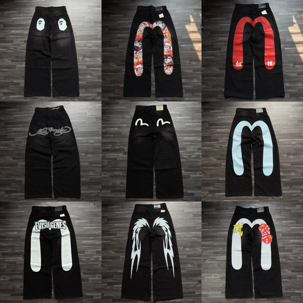 Quần Jean Custom Ba pe, Ed Hardy, Evi ^ su Rock Vintage Jean